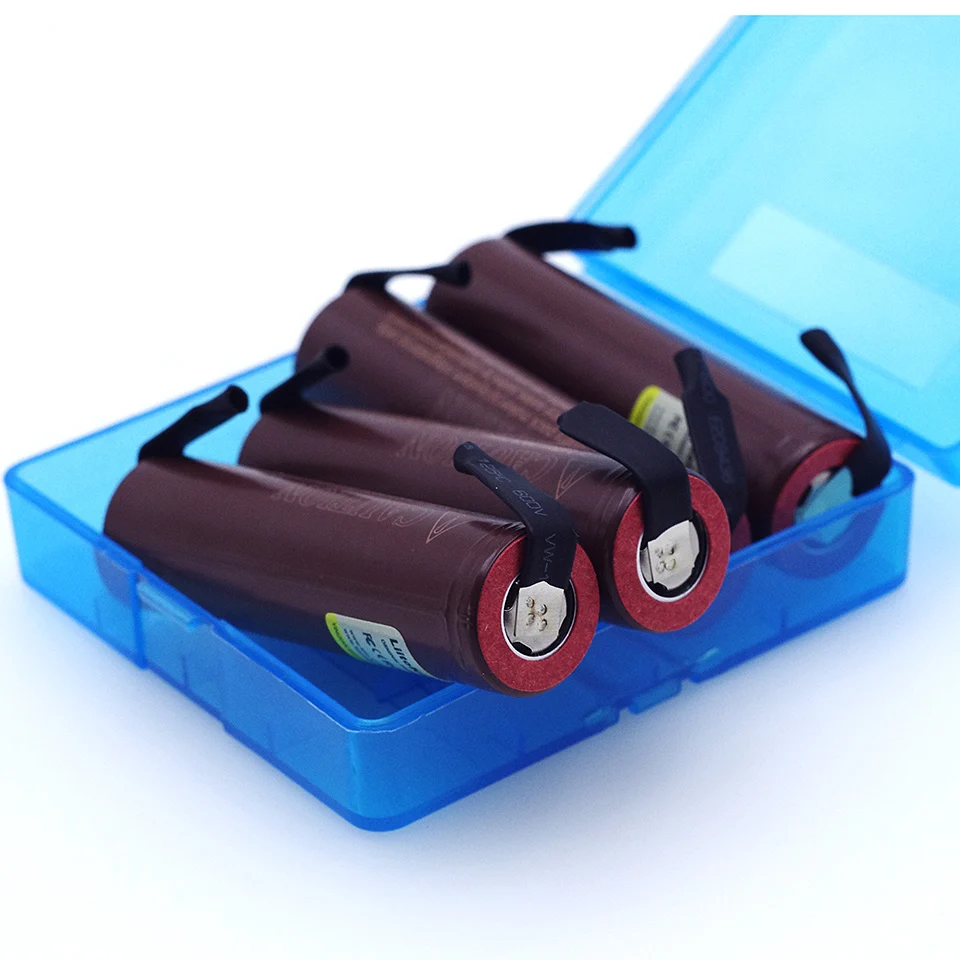 4 шт. Liitokala для HG2 18650 3000mAh перезаряжаемый аккумулятор для электронных сигарет высокоразрядный, 30A высокий ток DIY nicke+ коробка