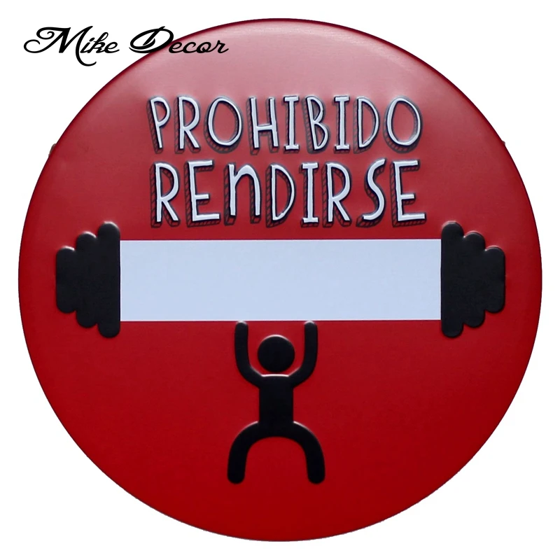 [Mike Decoration] rantabido RENDIRSE круглый знак живопись Ретро подарок металлическая доска
