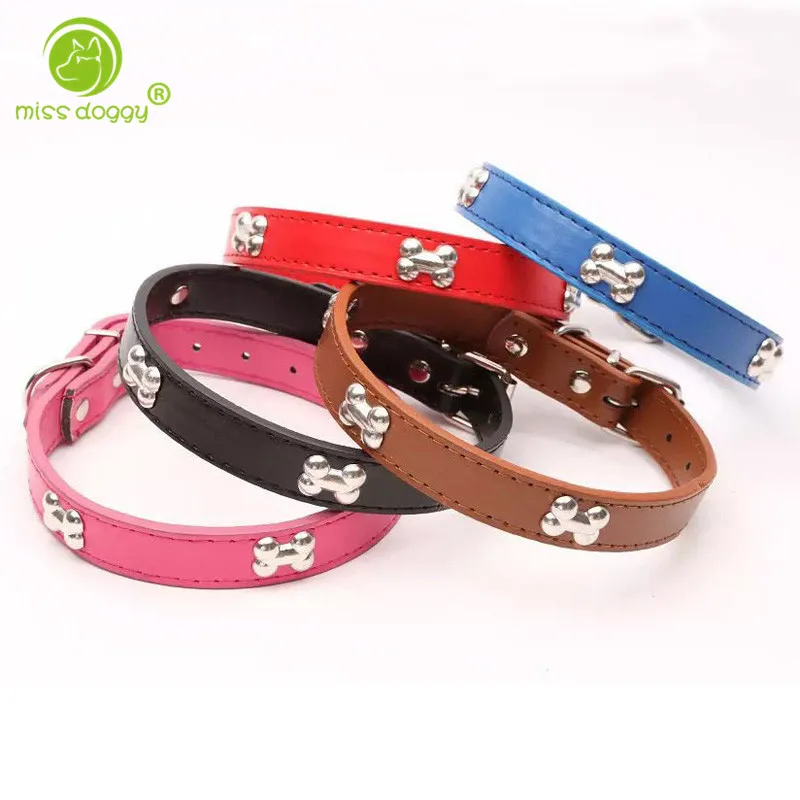 Черный/красный/синий/розовый новый дизайнерский ошейник из искусственной кожи