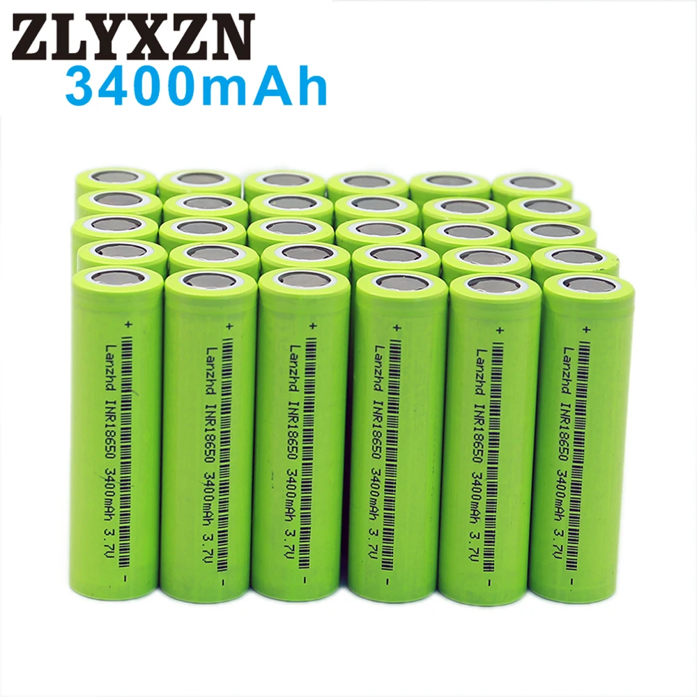 40 шт. Новый 18650 3 7 в литий ионный аккумулятор 3400 мАч 30A INR18650 для