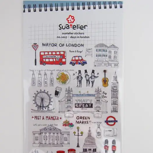 

1 шт./лот винтажная бумажная наклейка Лондонской серии «сделай сам» многофункциональная декоративная наклейка № 1017