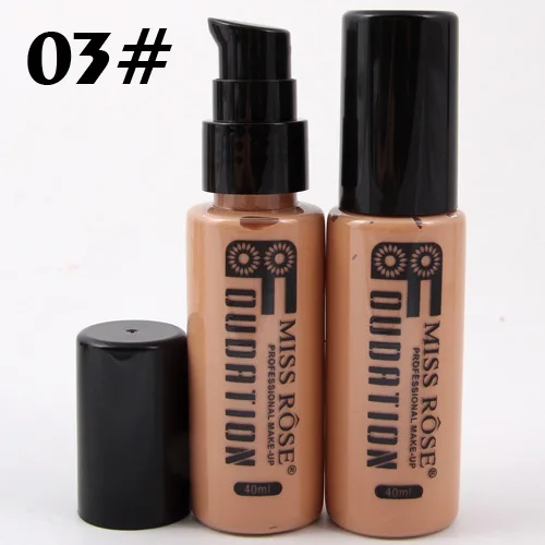 MISS ROSE Cosmetics Южная Америка или Африка Цвет основа для черного женщин здоровье косметика для красоты лица учебник 40 мл/бутылка - Цвет: W3 nanmei