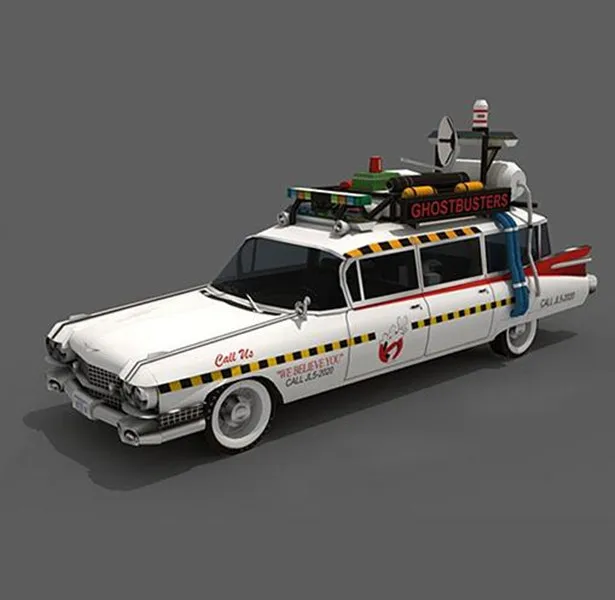 Ghostbusters Ecto 1A hot wheels модель автомобиля Cadillac 3D Paper model kit|Картонные конструкторы| |