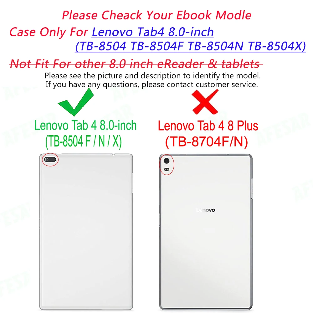 Магнитный чехол из искусственной кожи для Lenovo Tab4 8 0 дюйма Защитная смарт Обложка