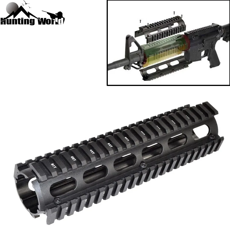 Тактический 8 75 ''дюймовый длина 2 шт падение в свободном поплавке Quad Rail Picatinny