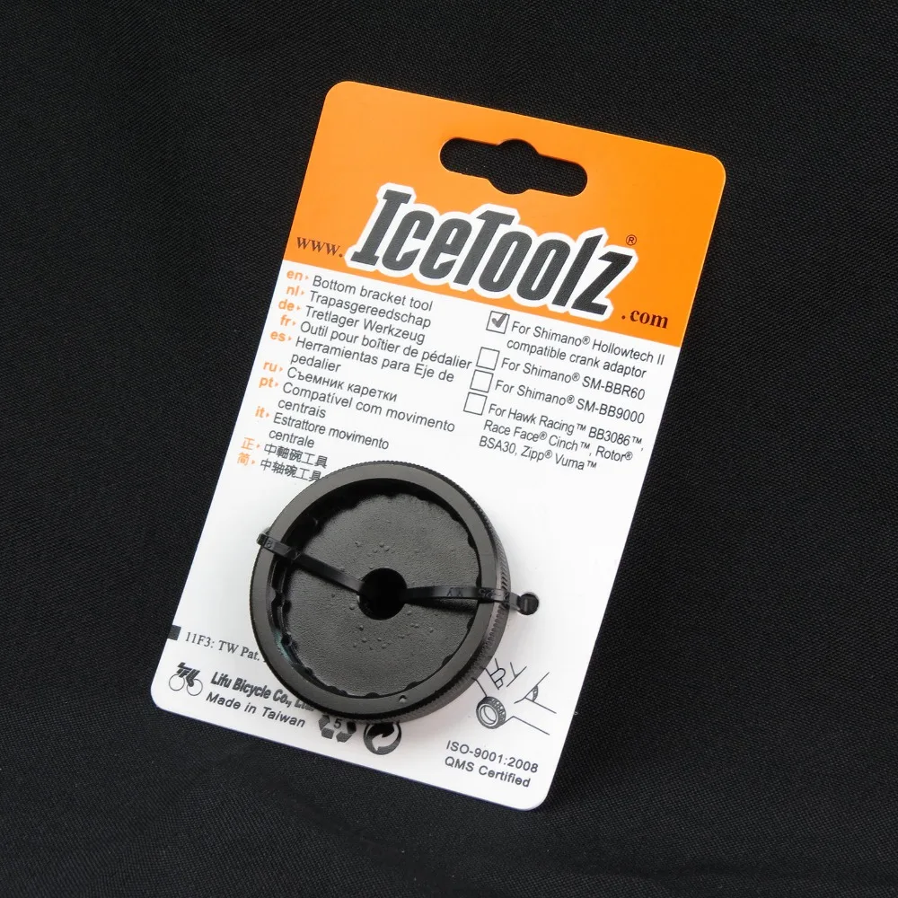 

IceToolz 11F3 Bottom Bracket Tool for Shimano Compatible Bike Crank Adaptor Tool Bike Repair Tools Cr-Mo Steel