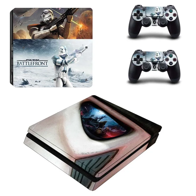 Звездные войны наклейка PS4 Slim Skin для Playstaion 4 консоли наклейки + 2 шт контроллер