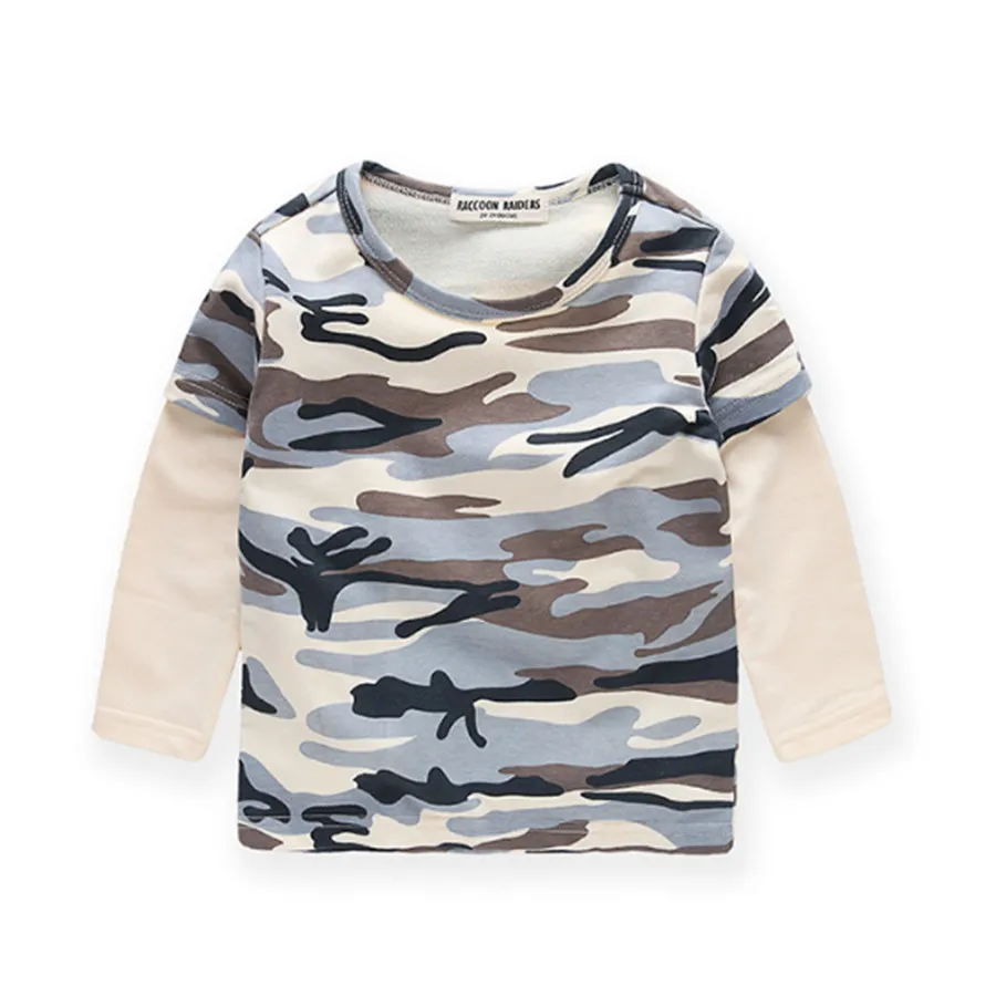 Коллекция 2018 года весенне-осенняя футболка для мальчиков детская одежда детские