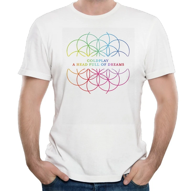 Новая футболка Harajuku для женщин ColdPlay Full Of Dreams Line Art Series футболки с геометрическим