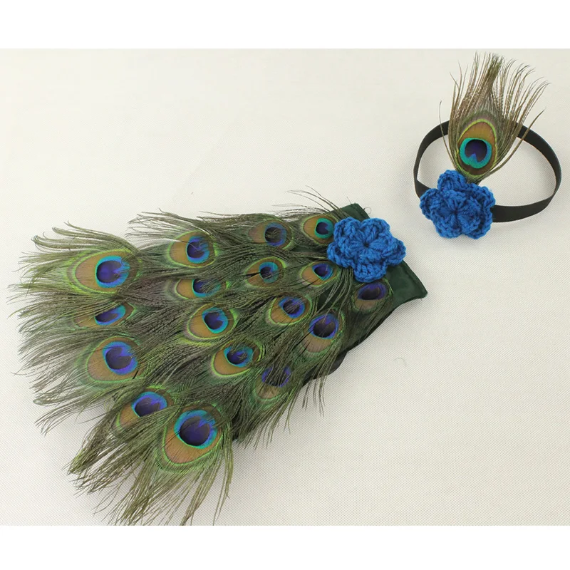 Newborn photography props baby photo accessories peacock costume new born shooting infant toddler picture fotografie | Детская одежда и