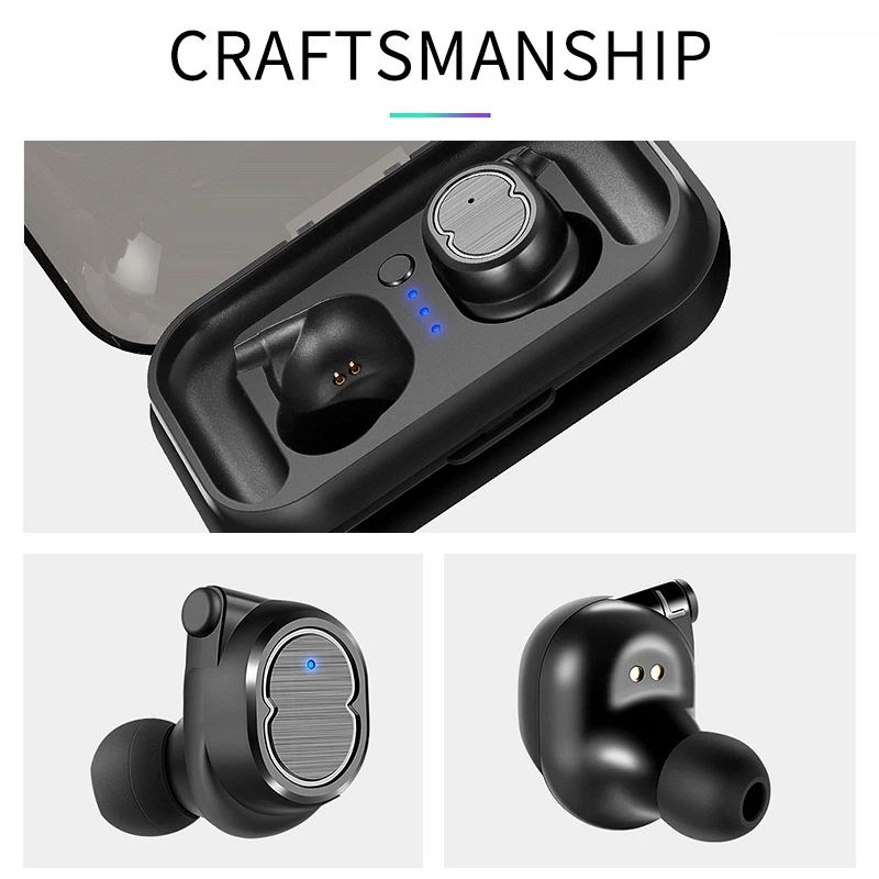 XGODY TWS Bluetooth 5 0 наушники 3D спортивные водостойкие стерео с микрофоном гарнитура