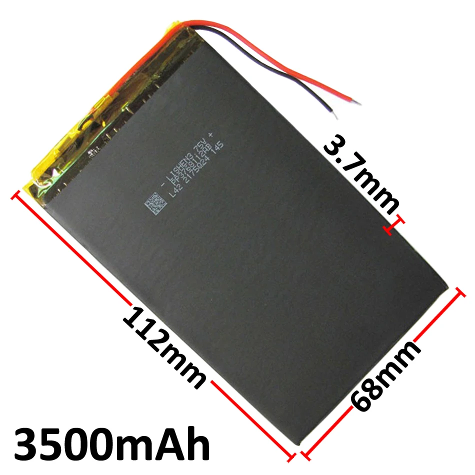 3 7 V 3500mAh 3768112 полимерный литий ионный аккумулятор Li Po для DIY Mp3 MP4 MP5 GPS PSP электронная
