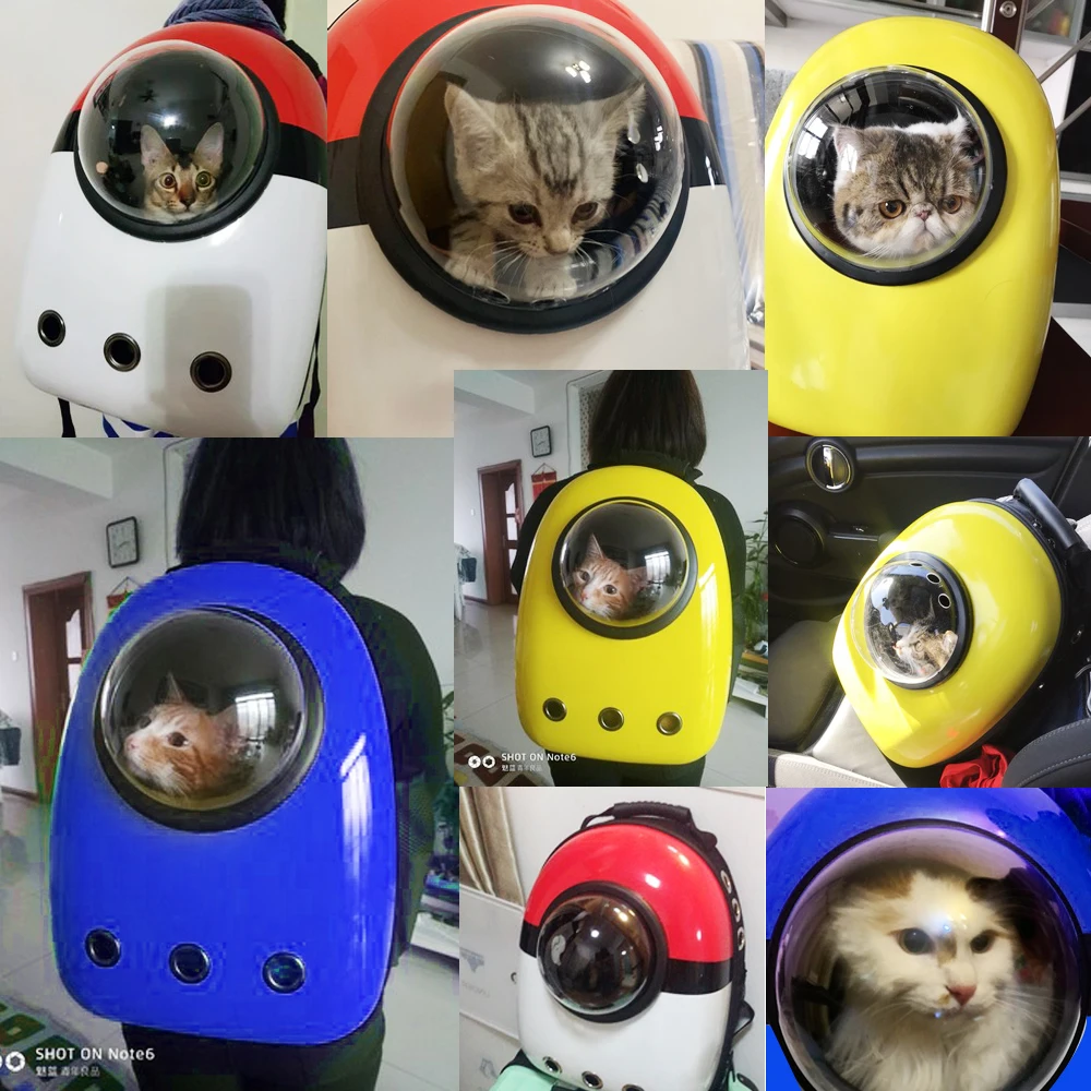 Модная переноска для собак дышащая космическая капсула сумка кошек портативный