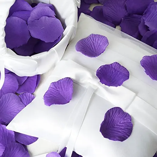 200 Saverpack Beautiful Dark Purple Premium Quality Silk Rose Petals | Свадьбы и торжества