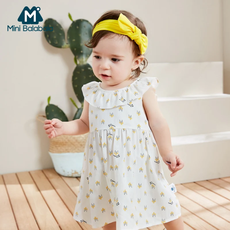 BalabalaBaby/мини платье для девочек платья принцессы 2019 г. Новое летнее маленьких