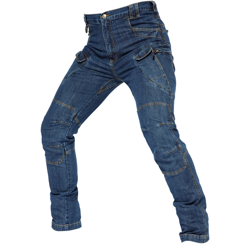 Брюки мужские длинные эластичные несколькими карманами хлопок тактические