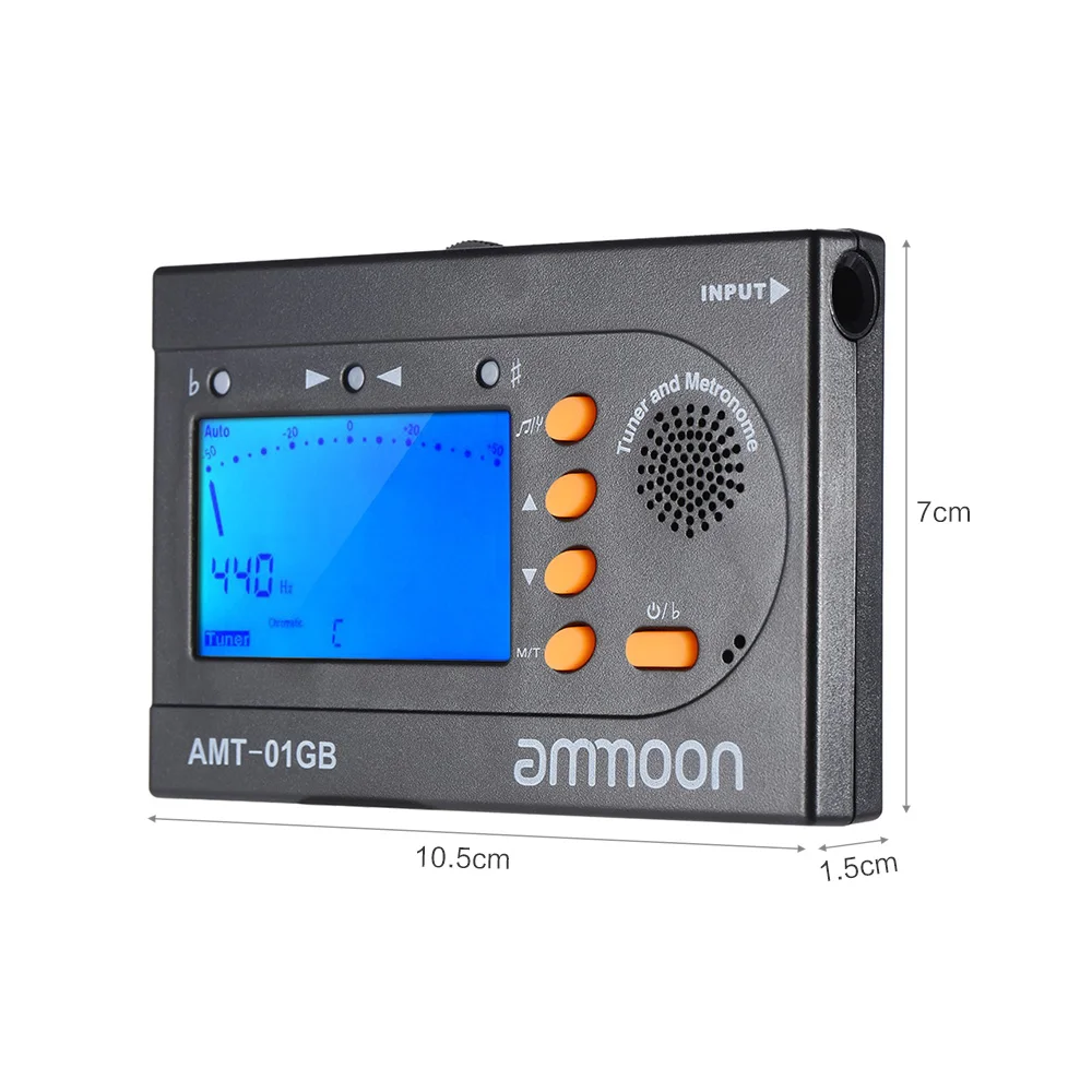 Bb труба B плоская латунь с ammoon AMT-01GB 3в1 Metro-Tuner