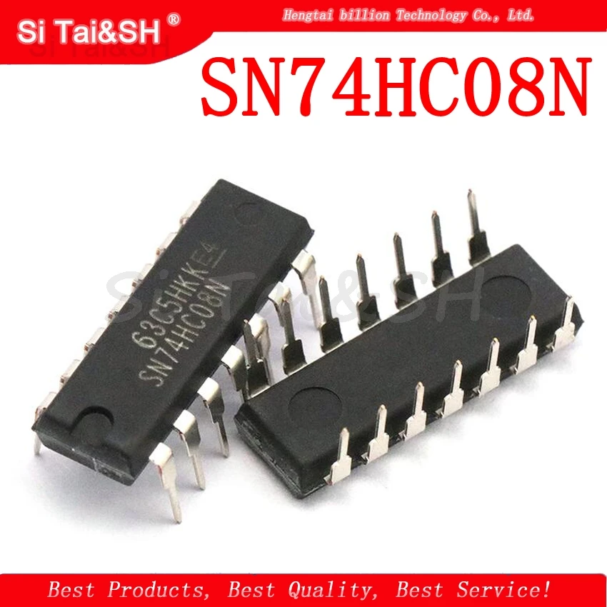 10 шт. SN74HC08N DIP14 SN74HC08 DIP 74HC08N 74HC08 DIP-14 Новый и оригинальный IC | Электронные компоненты
