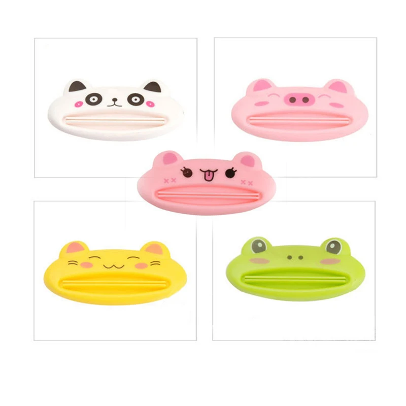 TTLIFE 2 шт. мультфильм животных зубная паста трубка простая соковыжималка отжим