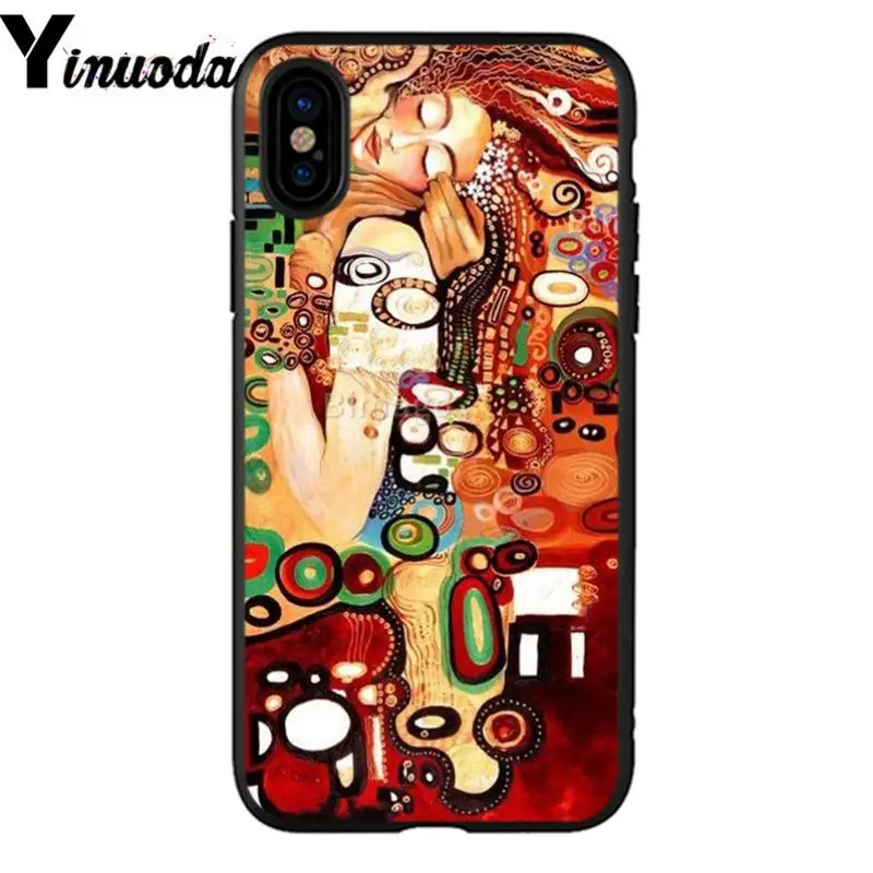 Yinuona Kiss by Gustav Климт Роскошный Уникальный Дизайн чехол для телефона Apple iPhone 8 7 6 6S Plus