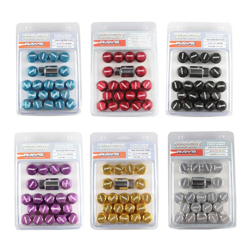 Лучей тюнинг гоночный волк колесо из алюминиевого сплава Блокировка гайки Длина