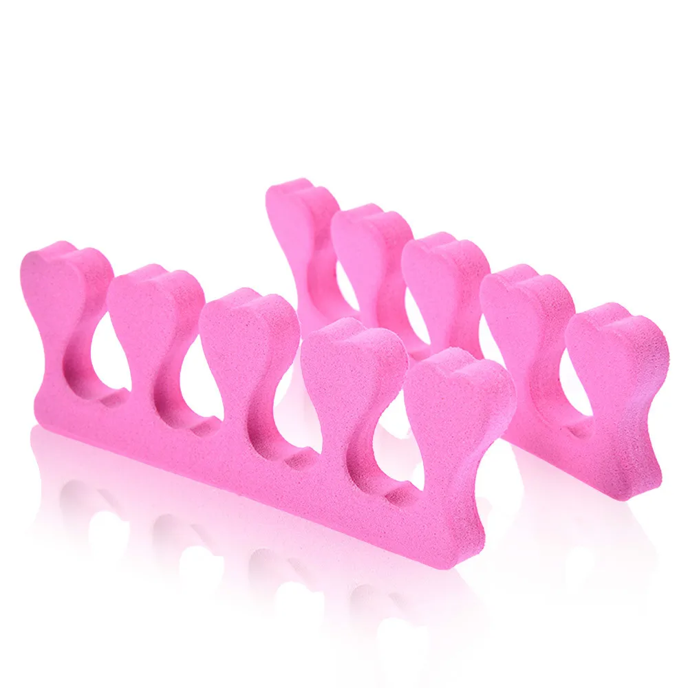 

10Pcs/set Finger Toe Separator Soft Foam Sponge Nails Dividers Nail Art Tips Manicure Pedicure Nail Gel Tools Pink Color