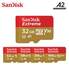 Двойной Флеш-накопитель SanDisk Extreme карты памяти 400G 256G 128 ГБ, 64 ГБ, 32G A2A1 до 100 МБс. скорость чтения микро sd карты скорость записи видео C10, V30, U3 2019 Ne