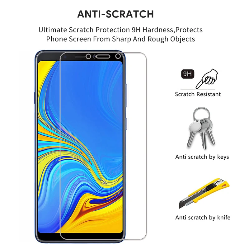 9H 2.5D Закаленное стекло для Samsung Galaxy A5 2018 A530F A7 A9 Star Pro A9S A920F A750F Защитная пленка