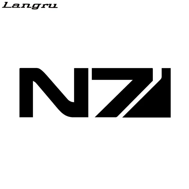 

Langru Mass Effect N7, оригинальная наклейка на автомобиль, Виниловая наклейка, Стайлинг автомобиля Jdm