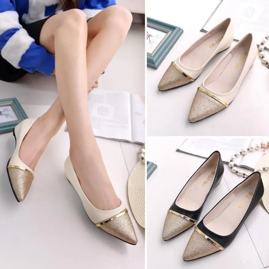 YOUYEDIAN/Женская обувь модная повседневная с острым носком на низком каблуке zapatos de