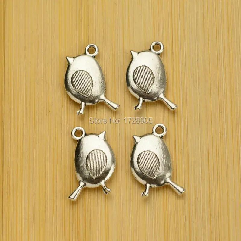 

Bird 10pcs 19x12mm Antique Silver Tone Metal Zinc Alloy Chubby Charms Pendant For Jewelry Making Diy Decorative Animal Charms