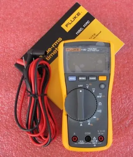 Полевой мультиметр Fluke 115C True RMS 1000 мкФ цифровой с подсветкой полевой подсветка
