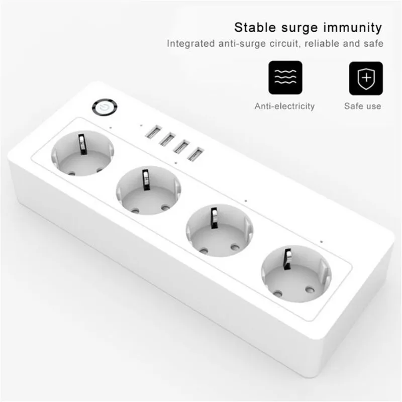 Смарт розетки PLYMOTON с Wi Fi и 4 USB портами|Умные розетки| |