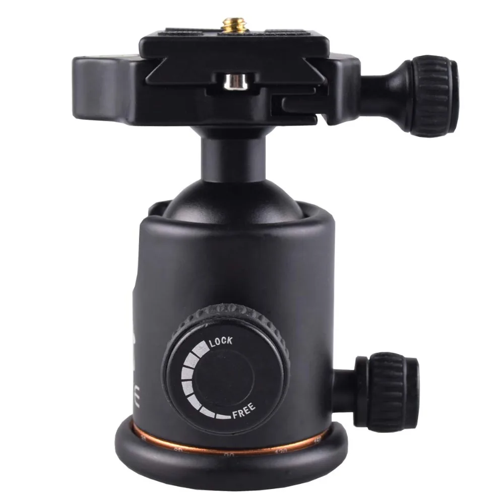Алюминиевая стандартная шаровая Головка штатива + БЫСТРОРАЗЪЕМНАЯ пластина для