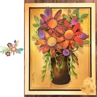 stitched flower bouquet metal cutting dies stencils for diy scrapbooking album stamp card embossing new 2019 die cut