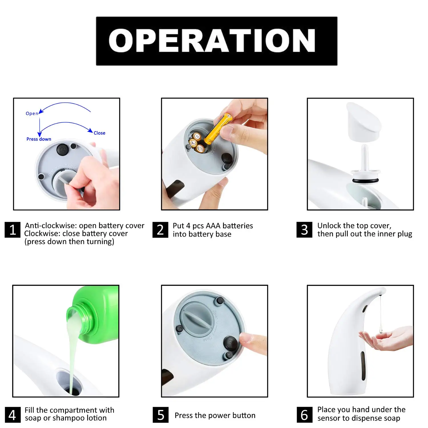 Прекрасный автоматический дозатор для мыла дозаторы моющих средств ручная