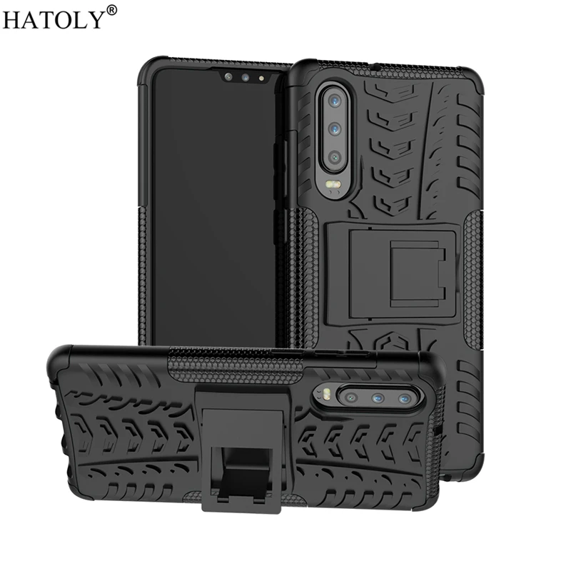 

For Huawei P30 Case Armor Shell Coque Funda Heavy Duty Hard Rubber TPU PC Back Phone Cover for Huawei P30 Case for Huawei P30