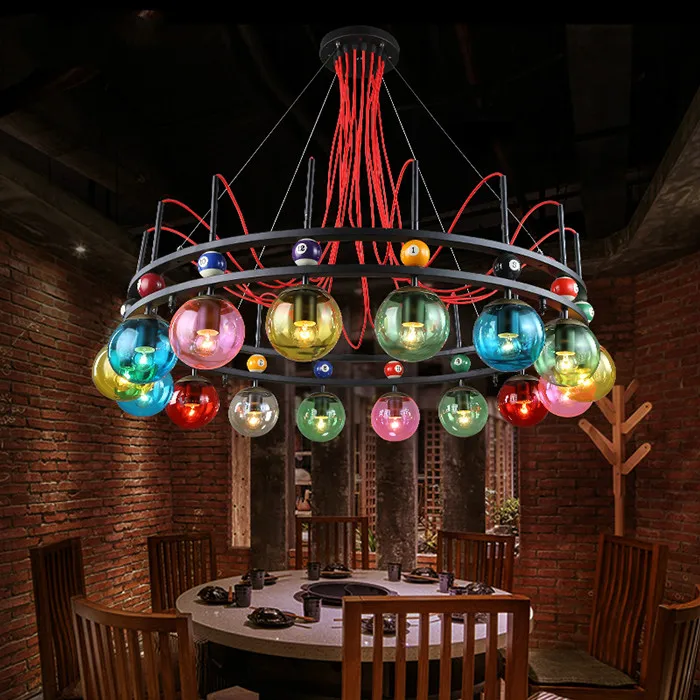 Industrial wind pendant lamp magic bean creative clothing shop cyber cafe bar theme coffee color light ZA428437 | Лампы и освещение