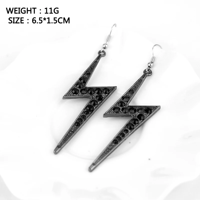 Новый дизайн модные Гипербола панк Стиль геометрический вспышка молнии с