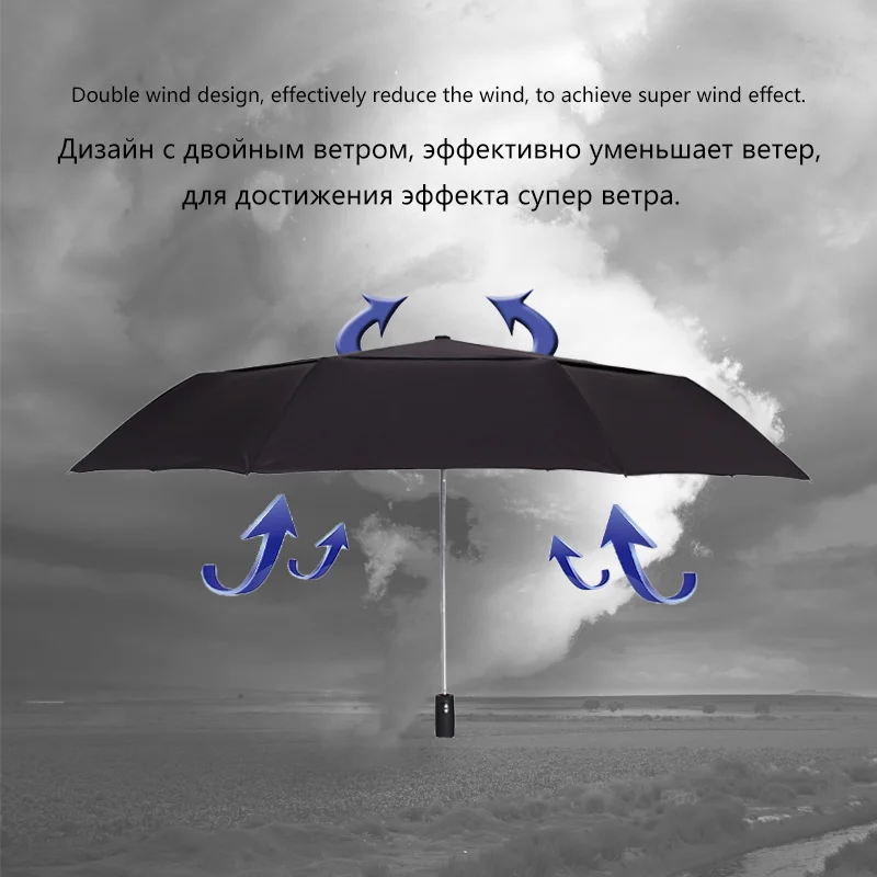 Зонт для мужчин и женщин складной зонт гольфа с двойным слоем|folding golf umbrella|golf