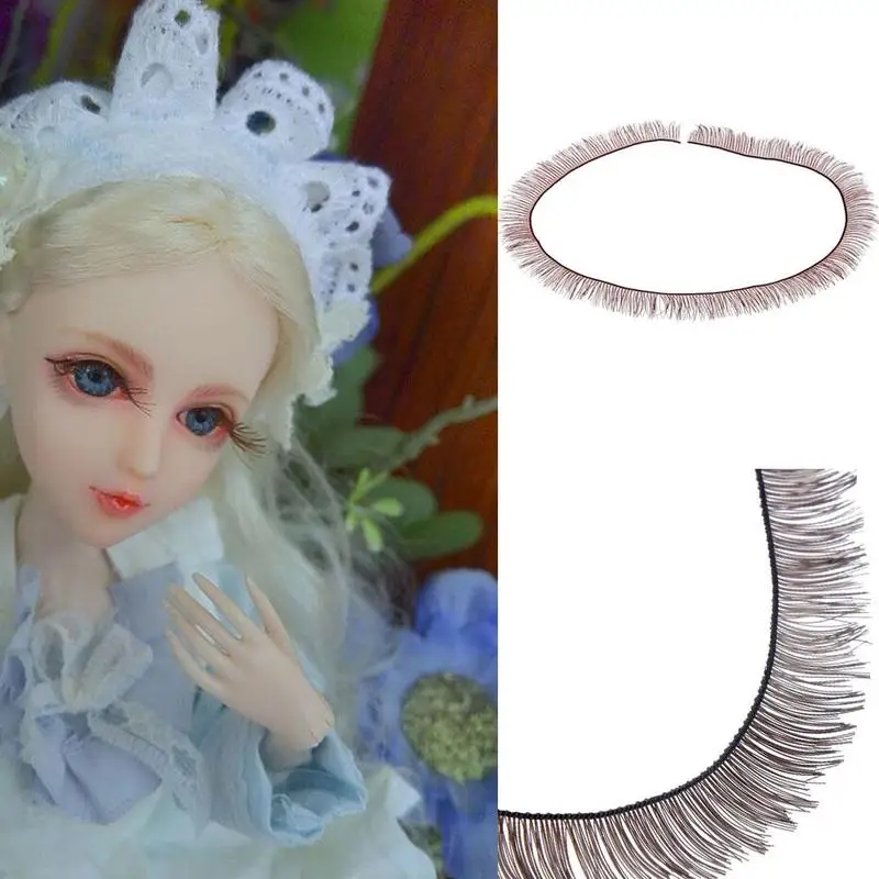 5 шт. кукольные ресницы полоски для глаз 1/3 1/4 1/6 BJD куклы или Reborn Аксессуары большие