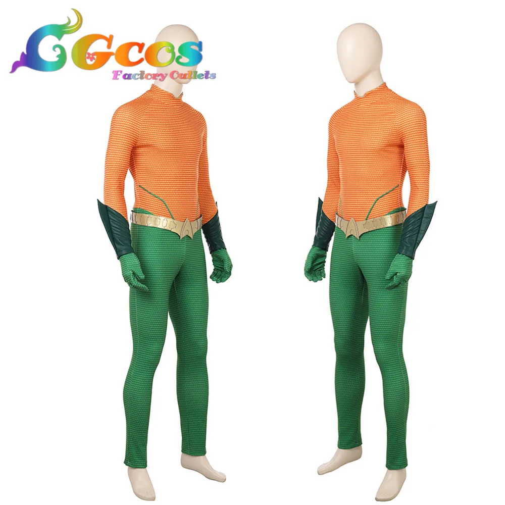 CGCOS Бесплатная доставка костюм для косплея Аквамен Артур Карри Фильм Костюм