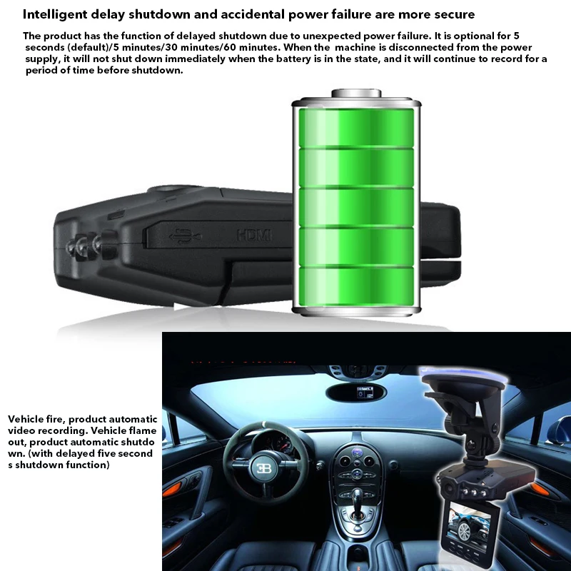 TOSPRA 2 5 дюймов Автомобильная камера Dash Cam Full HD 1080P Автомобильный рекордер приборная