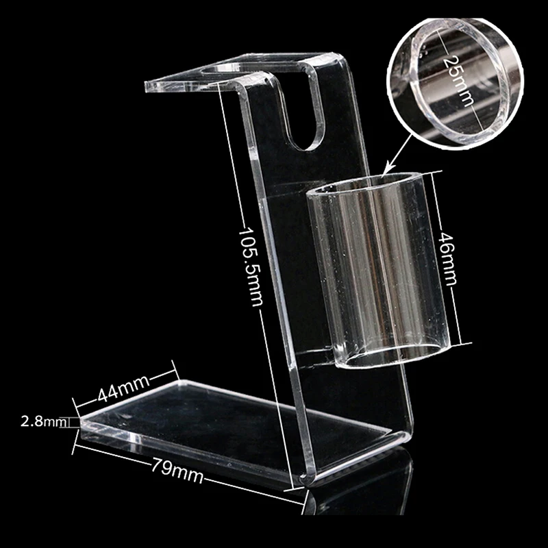 

For Tattoo Gun Acrylic Tattoo Machine Holder Stand Transparent Tattoo Supply Stand Rack Rest Organzier