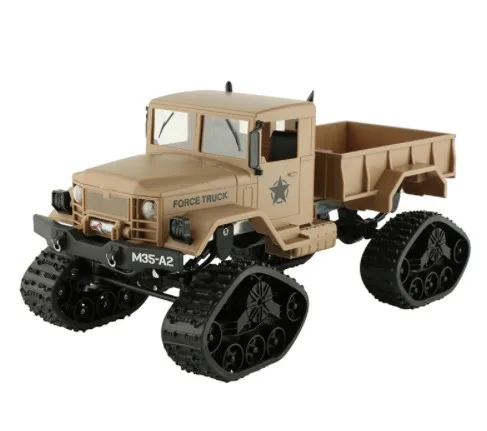 WiFi HD Camera Real-time Transmission RC Car 4WD 2.4G Replaceable Tire High Speed Military Truck VS WPL B-16 Tracked Snow | Игрушки и
