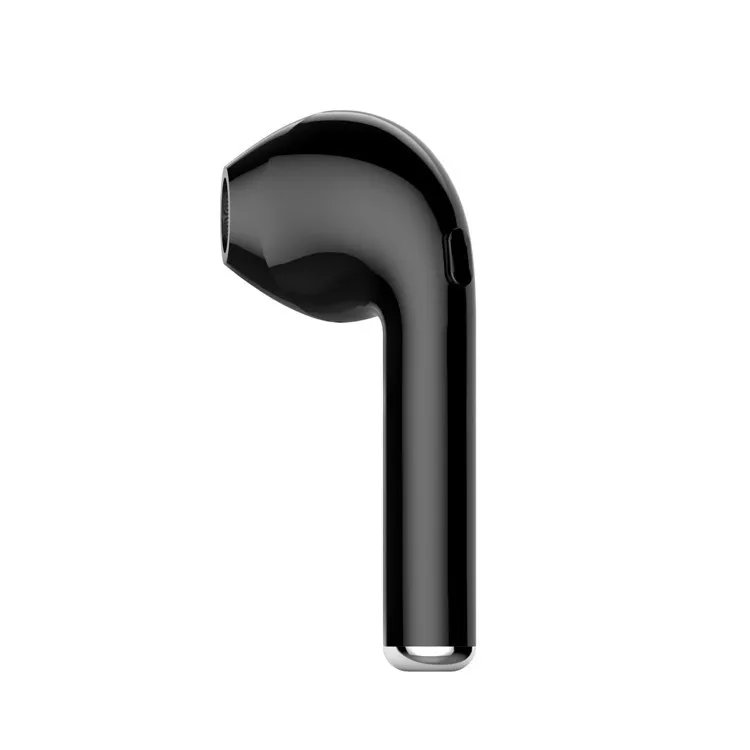 i7 Single ear black I7s TWS bluetooth гарнитура беспроводная спортивная с зарядным ящиком bluetooth гарнитура i7s TWS подходит для iphone, Samsung и androi - Цвет: i7 Single ear black