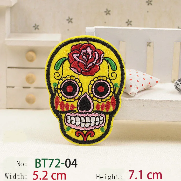 Нашивка С Вышивкой черепа русского мрачного Жнеца нашивки для одежды