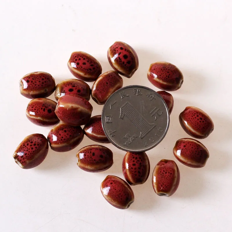 Керамическая бусина в форме ромба глазурь украшения для женщин и мужчин