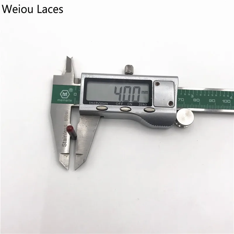 Weiou 20 шт/5 комплект 4x22 мм красно-черный бесшовный аглет металлические наконечники для обувь со шнуровкой кроссовки с шнурками оптом наборы DIY
