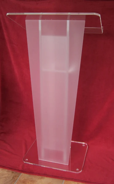 

Hot Sell Simple solid European Design Factory Sell Clear Acrylic Podium Pulpit Lectern